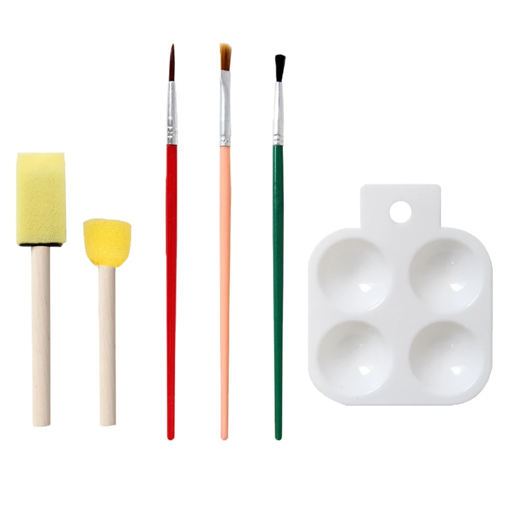 6 шт./компл. Детские кисти для рисования губка штамп граффити акриловый набор