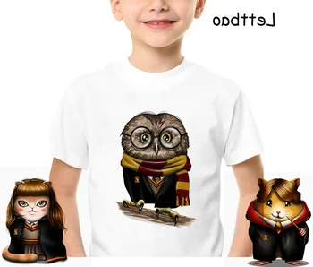 

2 To 12 Years Toddler Boys Batman T Shirt Harry Owl Animal Summer Cotton Children Kids Shorts Baby Boys Girls Tops Tees T Shirt