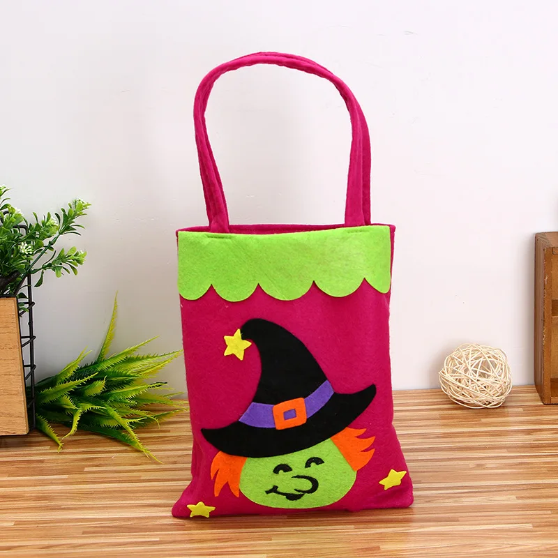 Bolsa de regalo para Halloween, accesorio de tela no tejida de 18x25cm,  dulce o truco de Halloween, Goodie Bag con mango, elementos de recordatorio  para fiestas|Obsequios para fiestas| - AliExpress