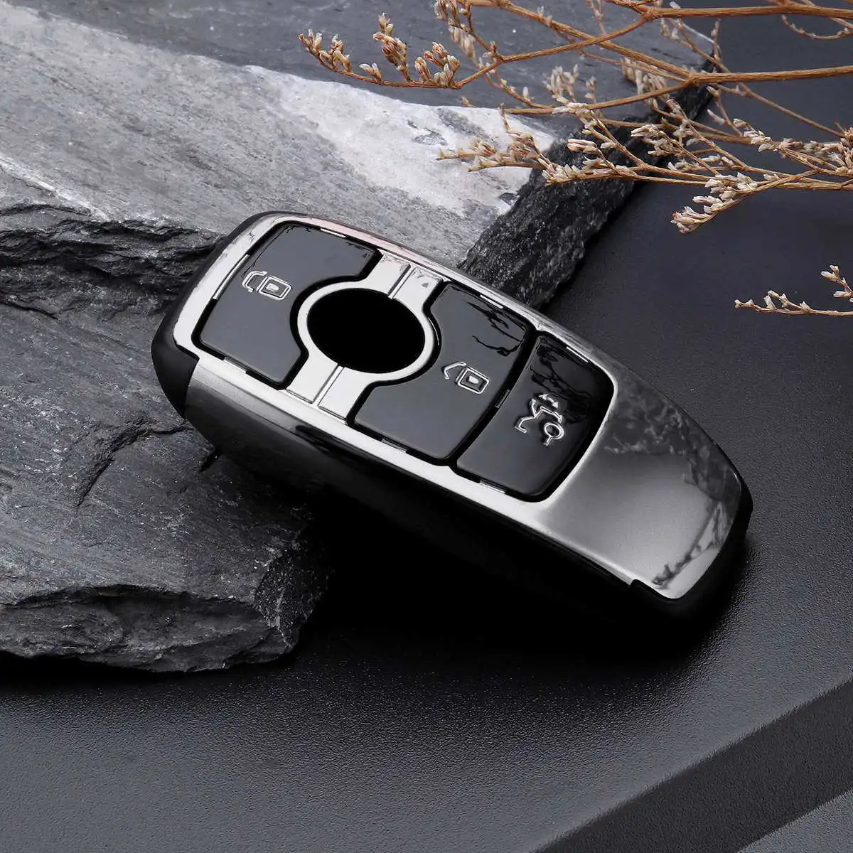 ABS Автомобильный Дистанционный ключ для Mercedes-Benz E Class E300 E400 E63 S Class S450 S450 S550e S560 S63 S65 Для AMG Smart Case Стайлинг - Название цвета: Silver
