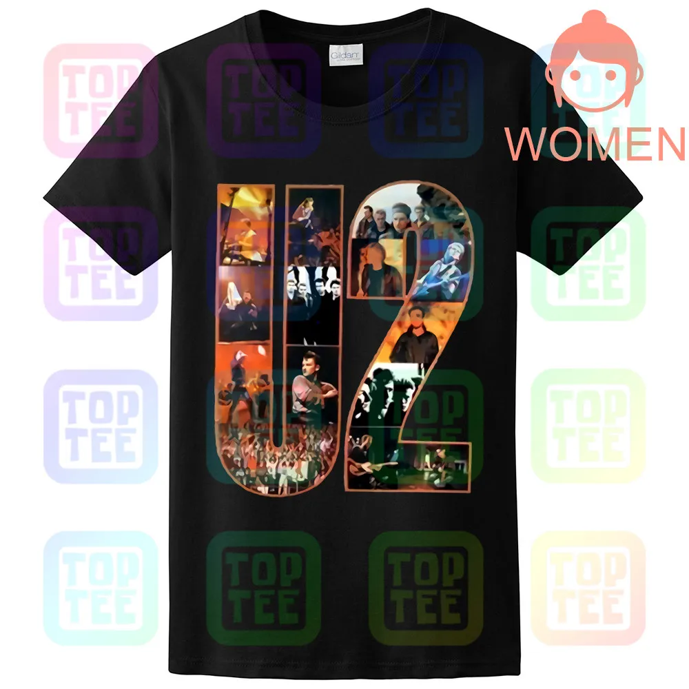 WOMEN-BLACK U2 The Joshua Tree Футболка мужская футболка хлопок подарок новинка от США уличная одежда размер S-3Xl - Цвет: WOMEN-BLACK
