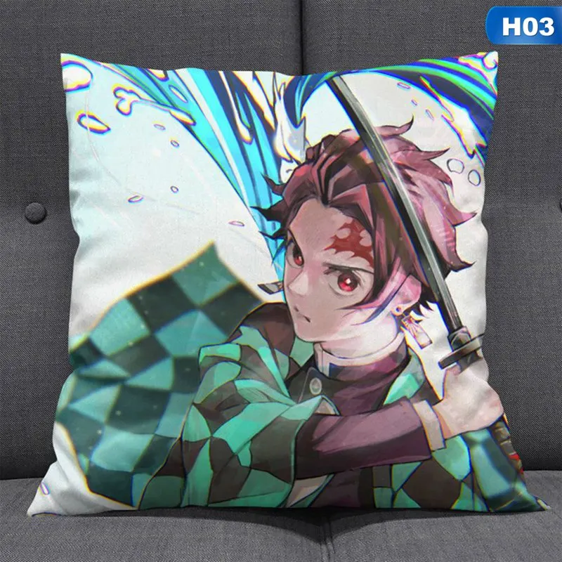School Demon Slayer Kimetsu No Yaiba Pillows Anime Sofa Bedside Pillow Kamado Tanjirou Nezuko Pillows Accessories