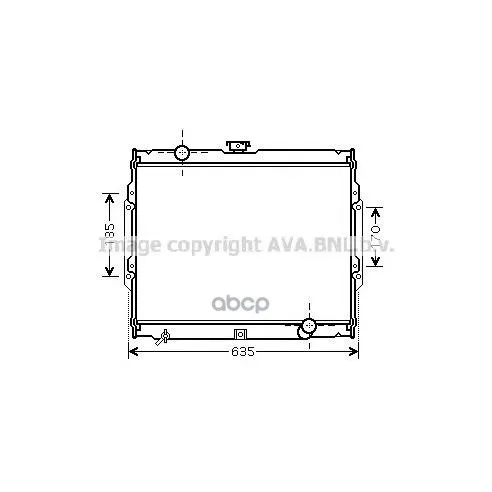 Радиатор Охлаждения Двигателя Ava арт. HY2108