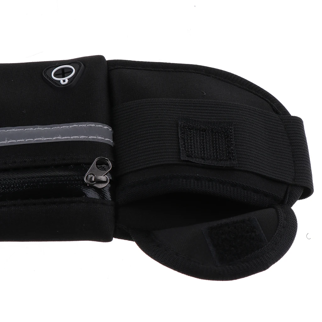 Reflect Running Belt Jogging Cycling Waist Pouch Bag W/ Water Bottle Holder Running Bags for Outdoor Sports