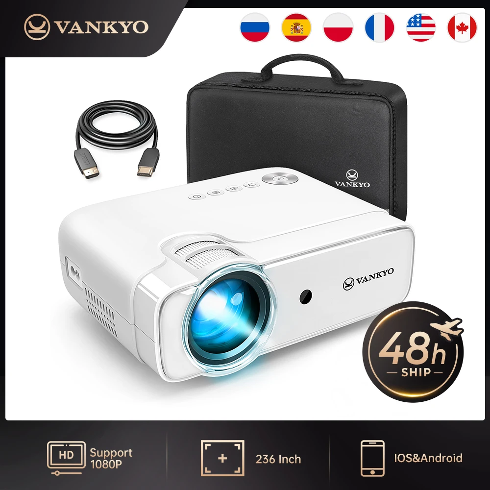 Мини-видеопроектор VANKYO для отдыха 430 дюйма 236 часа 50000 P |