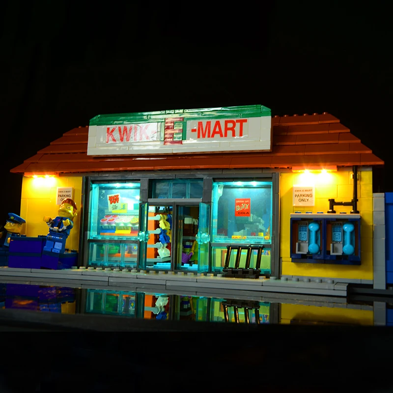 16004 Creator Cartoon Kwik-E-Mart House 2232 шт. 71016 модель уличного вида строительные Конструкторы кирпичи развивающие игрушки