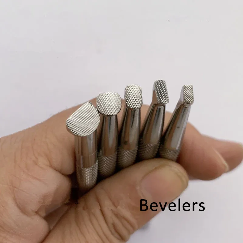Knock bevel edge tool leather workshop stainless steel fine printing tools leather tool carving tool