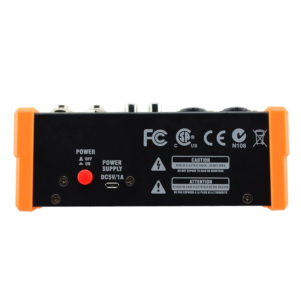 G4 Wireless 4-channel Audio Mixer Portable Sound Mixing Console USB Interface MP3 Computer Input 48V Phantom Power Monitor