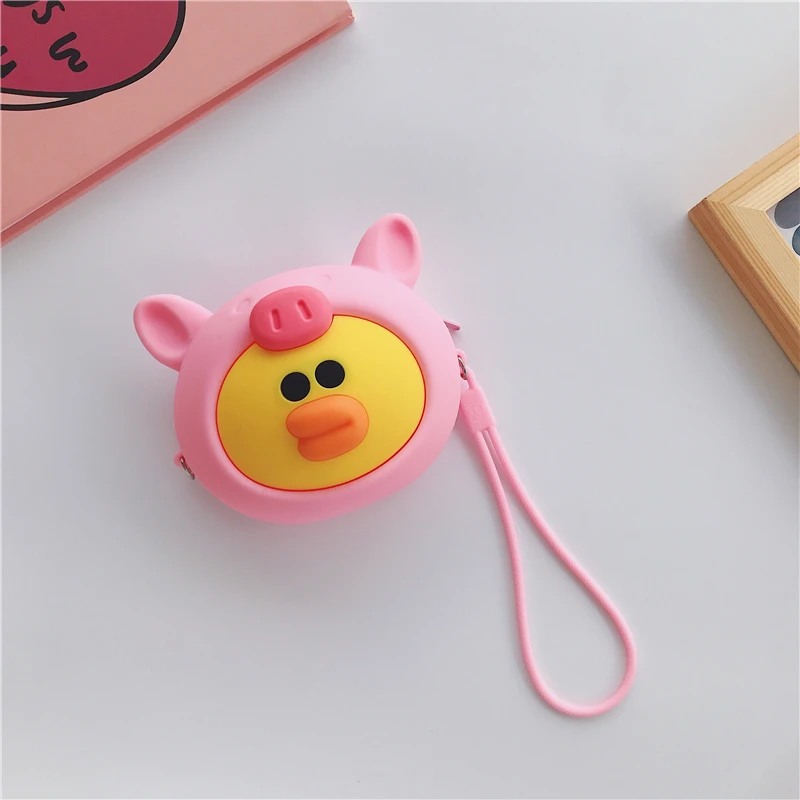 coin purse Мини-молния кредитный держатель для карт наушники держатель для карт маленькая сумка для Airpod чехол для женщин силикагель мультфильм кошелек - Цвет: coin purse