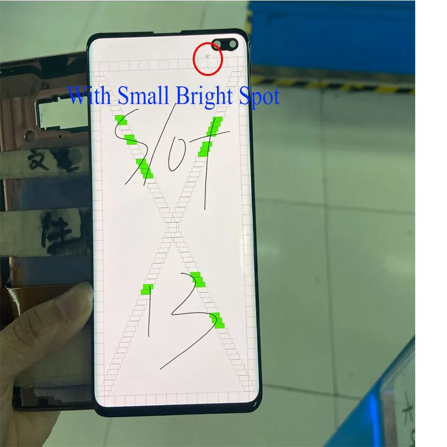 

Display for S10Plus LCD +Frame Replacement for SAMSUNG Galaxy S10 Plus Display S10 Plus G975 G975F Touch Screen with black spots