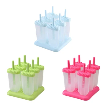 

Ice Moulds 6 Popsicle Moulds Set Ice Cream On Handle DIY Popsicle Ice Grid Ice Cream Mold Popsicle Box Ice Cream Mold Box