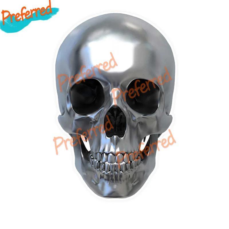 High Quality Bright Skull Colorful Funny Decal Motocross Racing Laptop Helmet Trunk Wall Vinyl Car Sticker Die Cutting | Автомобили и