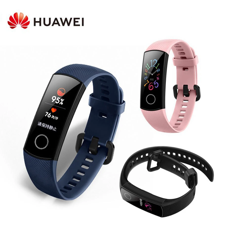 

Original Standard Huawei Honor Smart Band 5 Touch Color Screen Smart Wristband Waterproof Heart Rate Track Watch For Android IOS