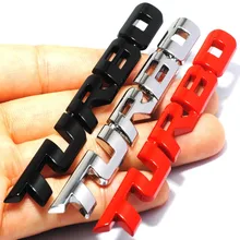 DSYCAR 1Pcs 3D Metall Turbo Auto Aufkleber Emblem Abzeichen für Bewegung typ Auto