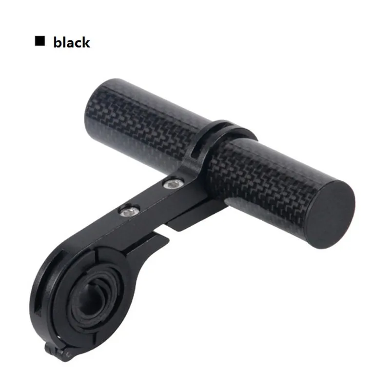 10cm black Велосипедный Руль держатель велосипеда фонарик ручка бар 20 см 10 см углеродное волокно расширитель для велосипеда кронштейн Аксессуары для велосипеда - Цвет: 10cm black