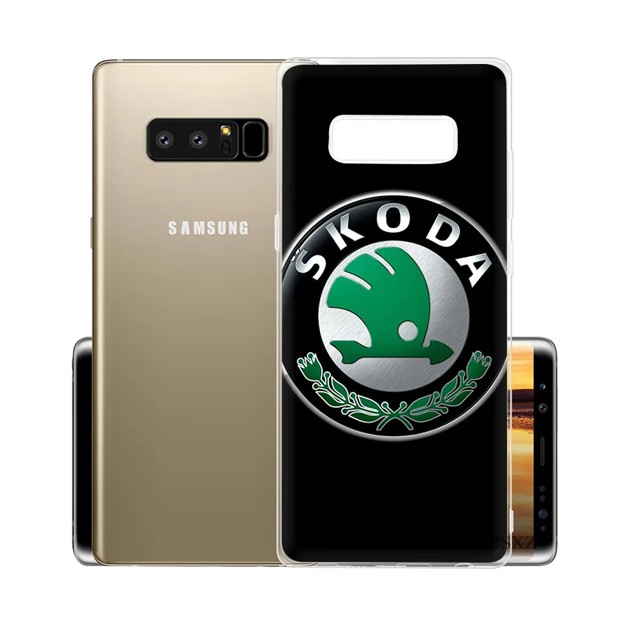H11 Для автомобиля Skoda логотип для samsung S8 S9 S10E S10 плюс S3 S4 S5 S6 S7 Edge Note 8 9 M10 M20 M30 крышка - Цвет: H11