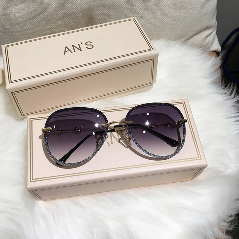 MS 2022 nuovi occhiali da sole con diamanti occhiali da sole da donna con  strass imitazione colore sfumato UV400|Women's Sunglasses| - AliExpress