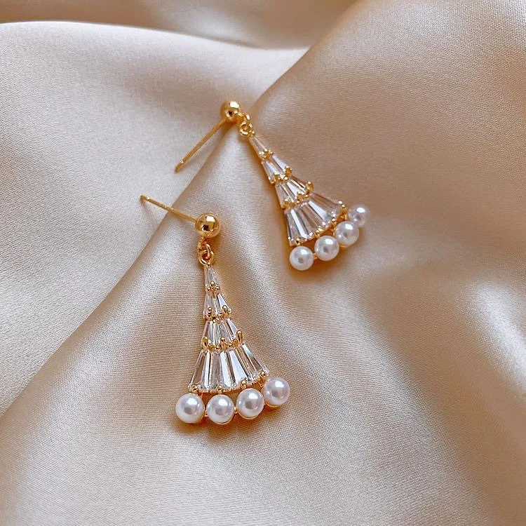 Серьги жемчужные в стиле интернет-знаменитостей 2020 | Украшения и аксессуары