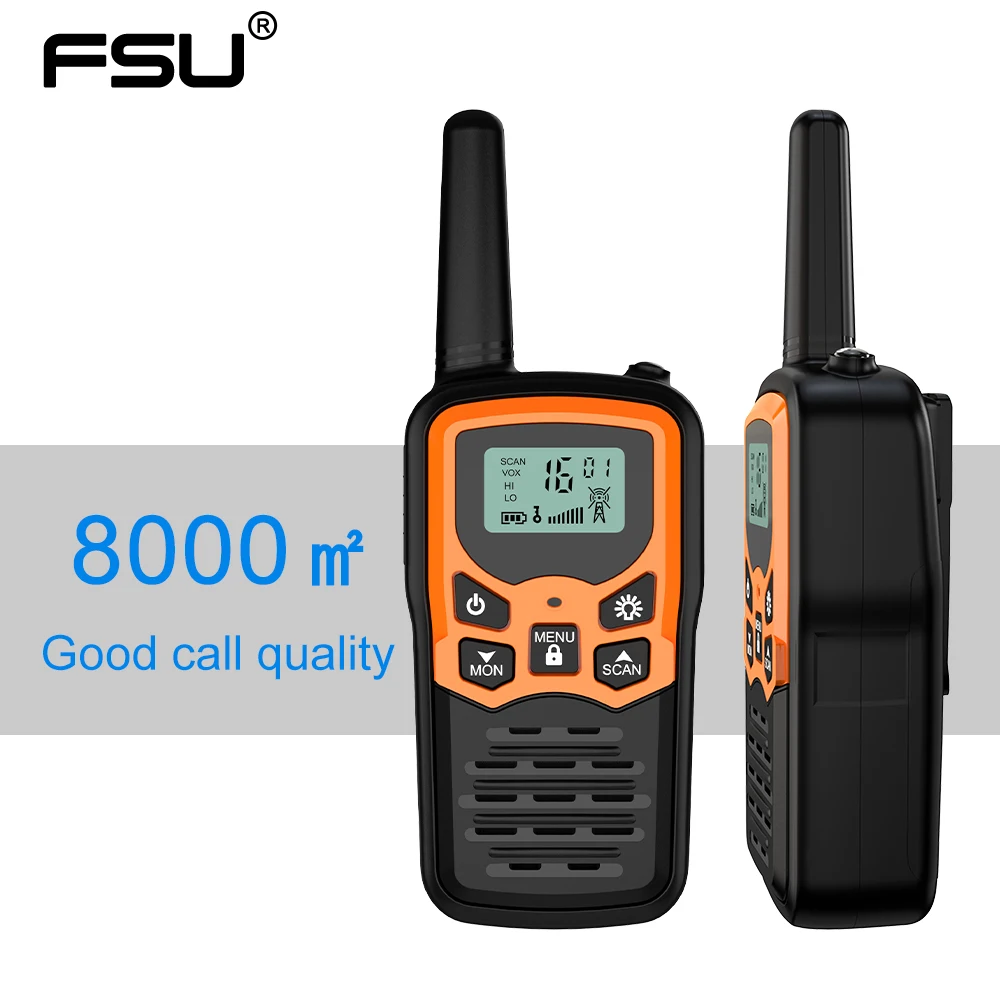 Walkie-talkies para deportes al aire libre, Radios de largo alcance de 2 vías de hasta 5 millas de alcance en campo abierto, 8/22 canales, FRS/PMR/GMRS
