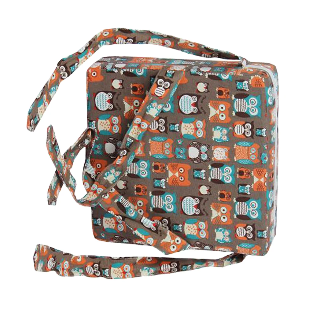 Faux Leather Children Kids Dining Chair Booster Cushion Baby Seats Owl Chair Cushion Dining Chair Pad Covers for Kids 