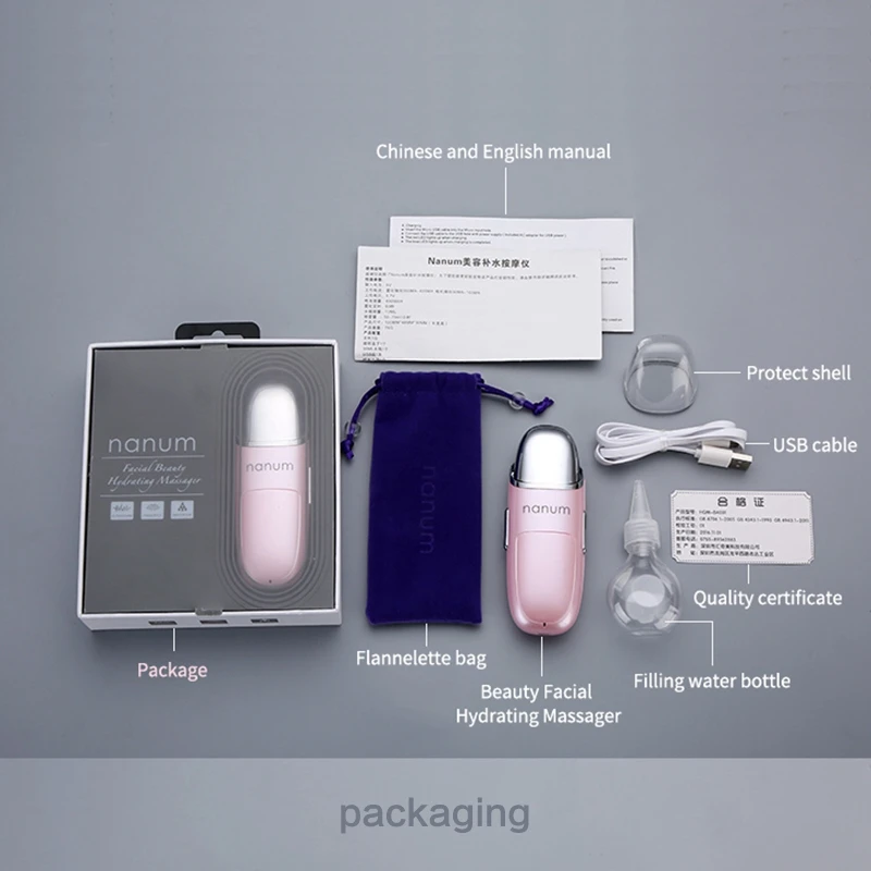 Nanum Красота Лица Увлажняющий Массажер Usb мини-увлажнитель для лица Уход за здоровьем туман для спа красота уход за кожей пароочиститель
