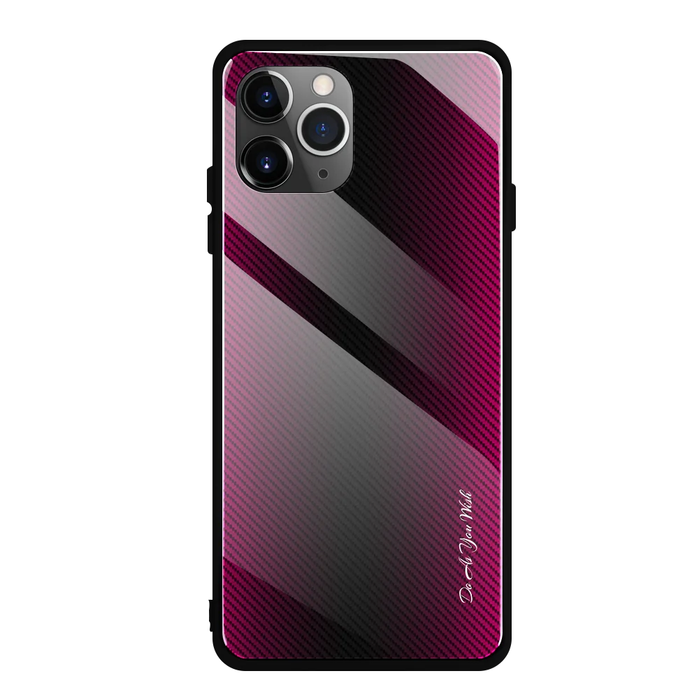 Red Joyce градиентное стекло чехол для iPhone 11 мраморная текстура защитный чехол iPhone 11 Pro Max антидетонационный iPhone 6 7 8 X XR - Цвет: Red