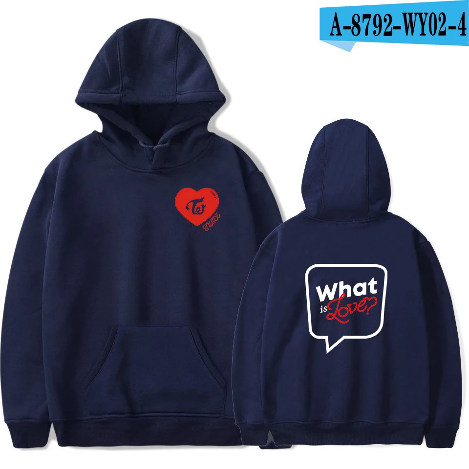 What Is Love Twice/Повседневные худи с капюшоном для мужчин и женщин, толстовки для мальчиков, спортивный костюм, модные толстовки с капюшоном - Цвет: A8792