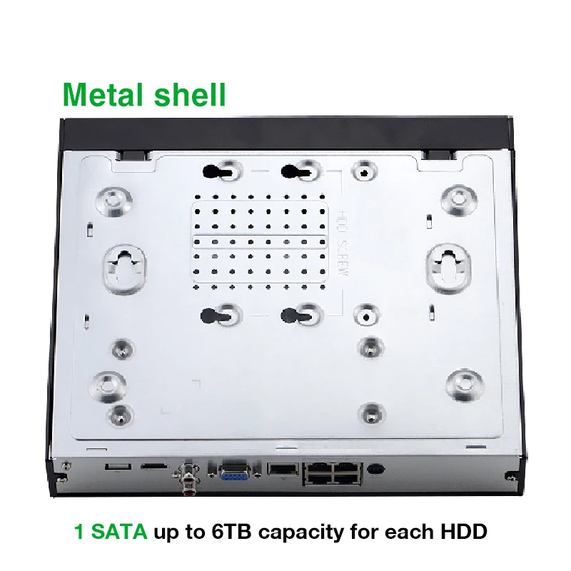 Dahua Original Multi language NVR2104HS P 4KS2 4/8CH 4/8POE H.265 сетевой видеорегистратор 1SATA 8MP P2P