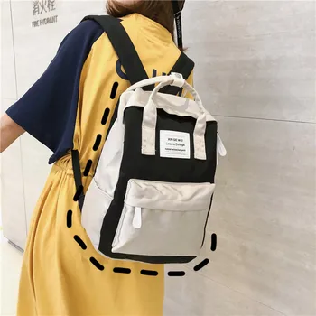 

Women School Backpacks for Teenage Girls 2020 New Fashion Female Canvas Students School Bookbag Cute Travel Shoulder Bags