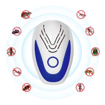 

1/4/6pcs Ultrasonic Plug-in Pest Mouse Control Repeller Harmless Electric Insect Bug Mosquito Cockroach Spider Repeller 110-230V