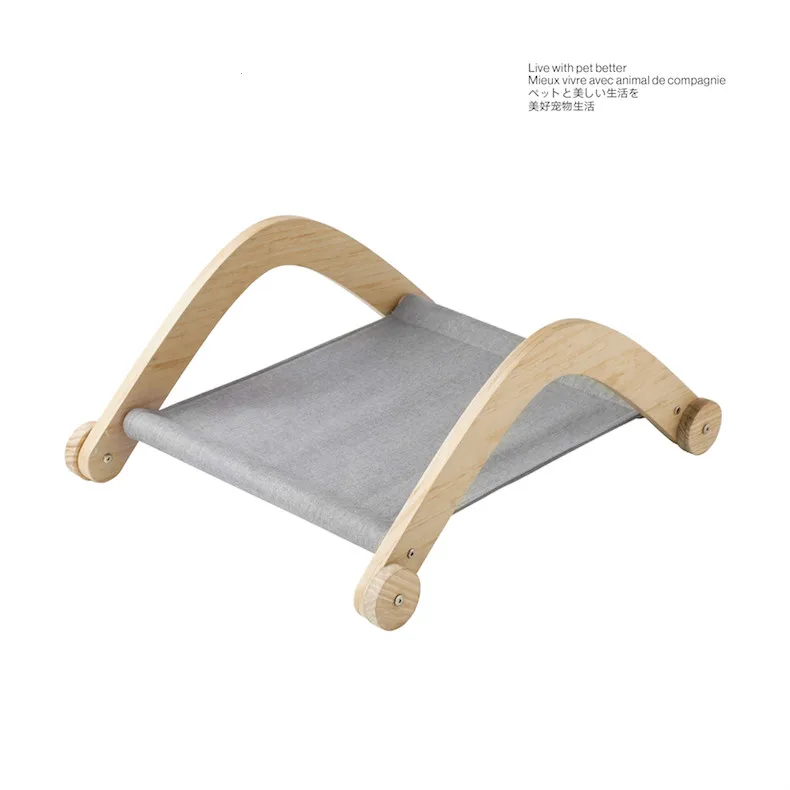 

Dog Beds for Small Dogs Revolving Dart Solid Wood Cat Bed Cama Gato Hand Wash Breathable Beds & Sofas Dog Beds