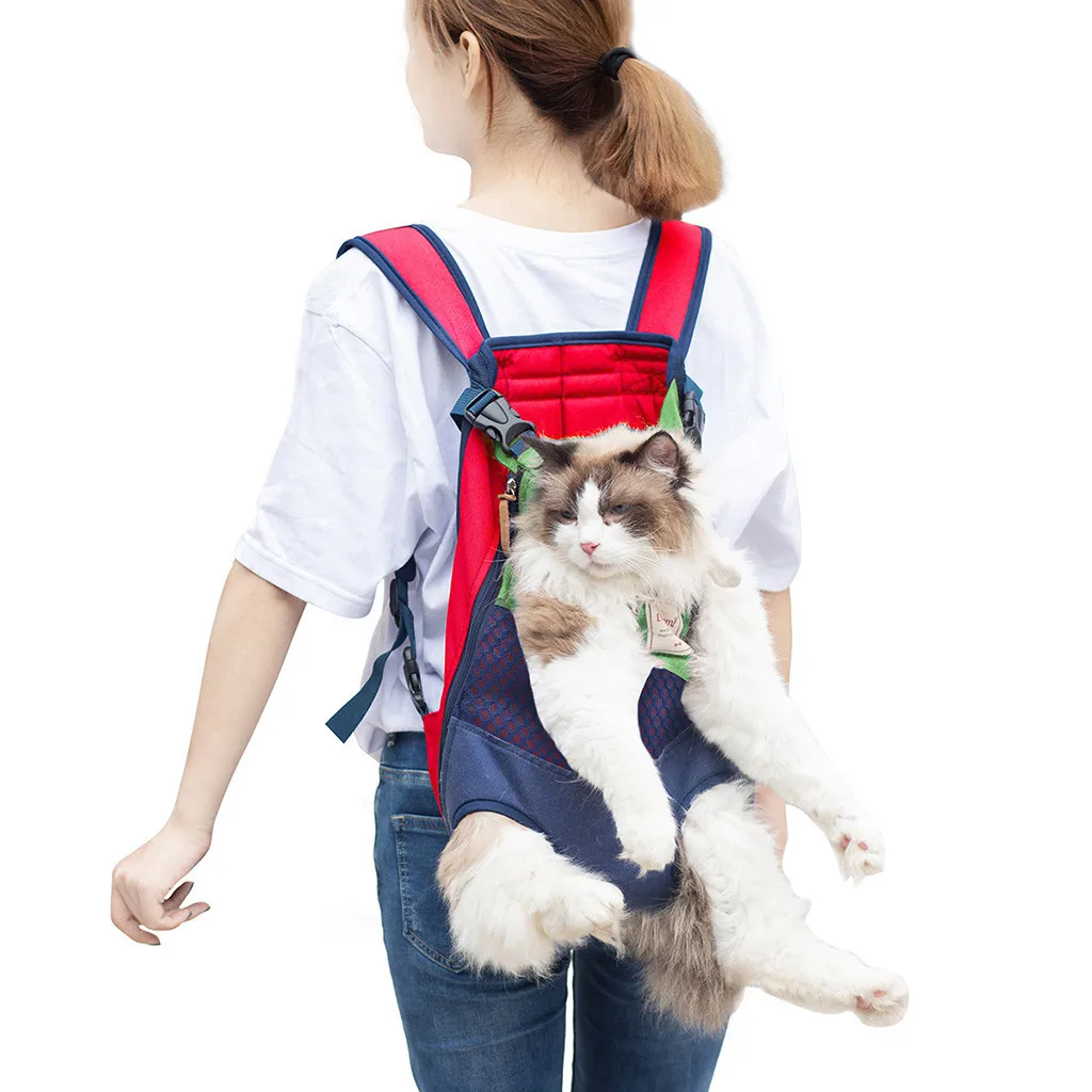 Outdoor Pet Dog Carrier Bag Pet Dog Front Bag Out Travel Double Shoulder Portable Travel Backpack Dogs Cat Accessories Sling Bag