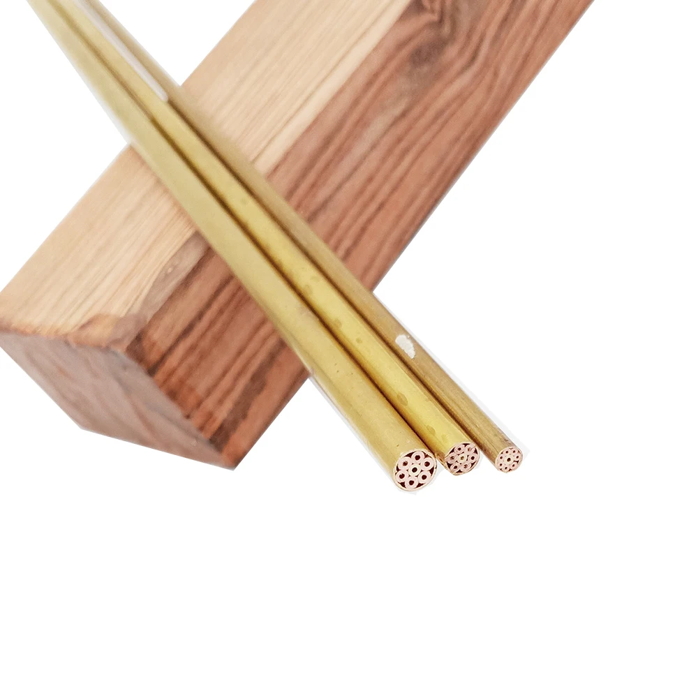 3mm 4mm 5mm Handmade DIY knife Handle screw rivets Mosaic Pin brass and Copper Tube 150mm