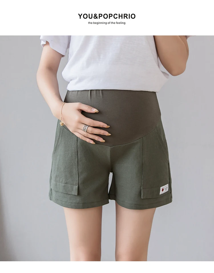 Maternity Leisure Pants Loose Thin 2020 summer Fashion Shorts Elastic Waist for Pregnant Women Belly Support Pants best Maternity Clothing