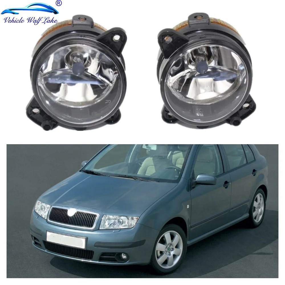 2 шт. для Skoda Fabia Mk1 Facelift 2005 2006 2007 2008 2009 Передние противотуманные фары светильник с