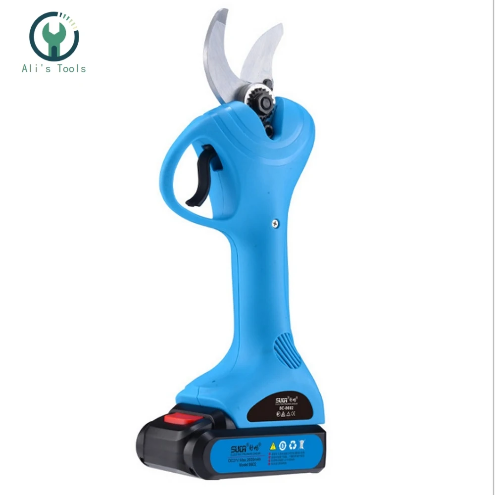 Садовые ножницы аккумуляторные литиевые секаторы 21 в с перезаряжаемой