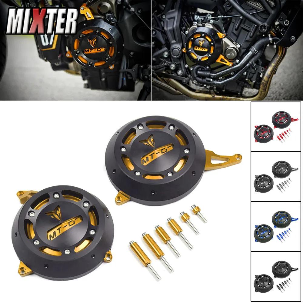 Motorcycle Engine Stator Starter Cover Frame Slider Protector For YAMAHA MT-07 MT07 2014- FZ07 MT 07 motorcycle engine cover,engine cover protector,engine guard