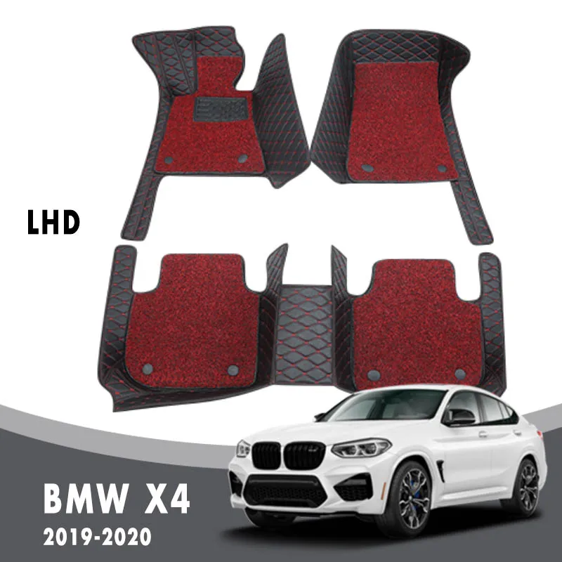 Двухслойные автомобильные коврики с проволочной петлей для BMW X4 2020 2019 аксессуары