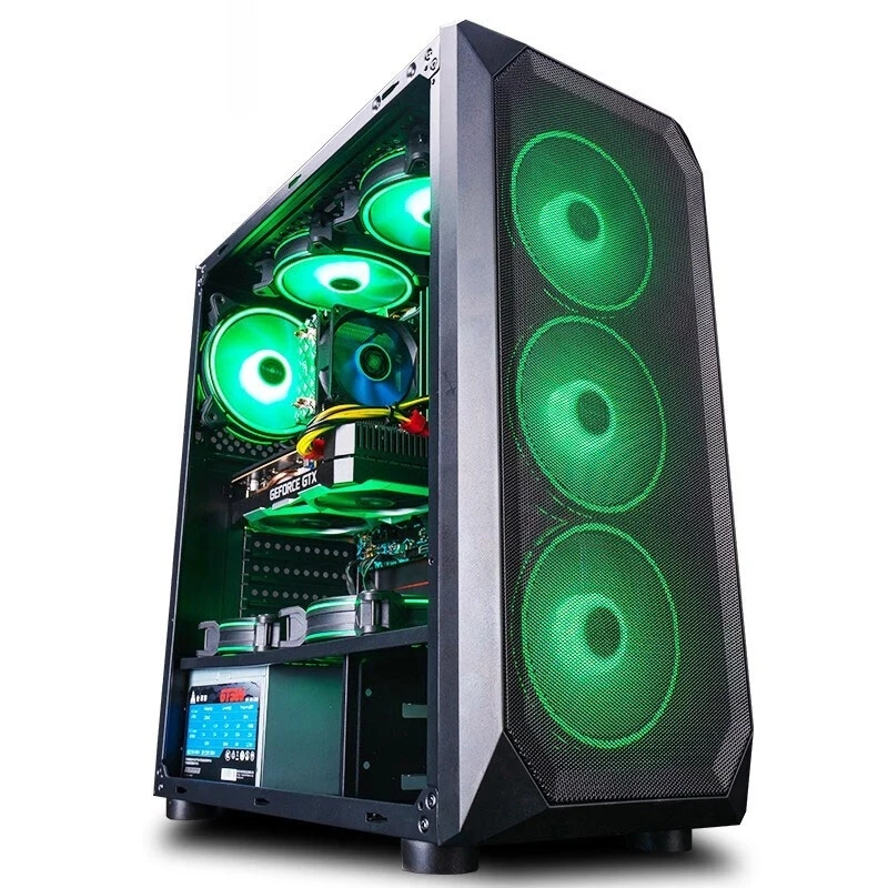 Игровой настольный компьютер Pink Hexa Core Intel Xeon E5-2650 электродвигатель GTX 1050Ti 4G V3