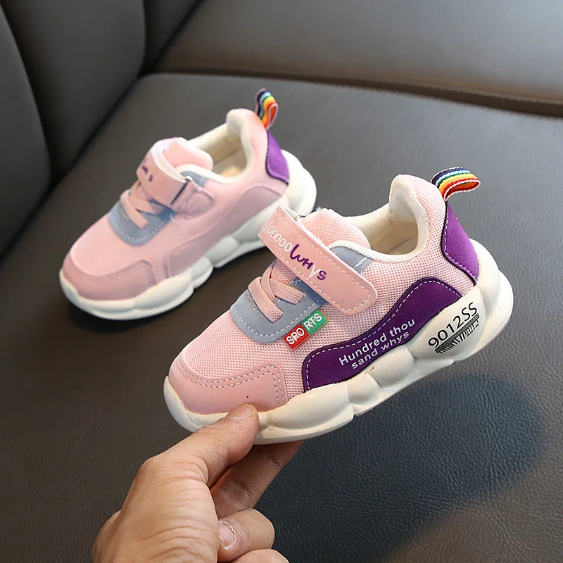 

Boys Sneakers For Kids Shoes Baby Casual Toddler Girls Running Children White Sports Shoes Fashion Light Flat Soft Breathable