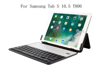 

PU Leather Cover Case For Samsung Tab S 10.5 T800 Bluetooth Keyboard Case For Samsung Tab S 10.5 T800 Slim Stand Shell+gifts