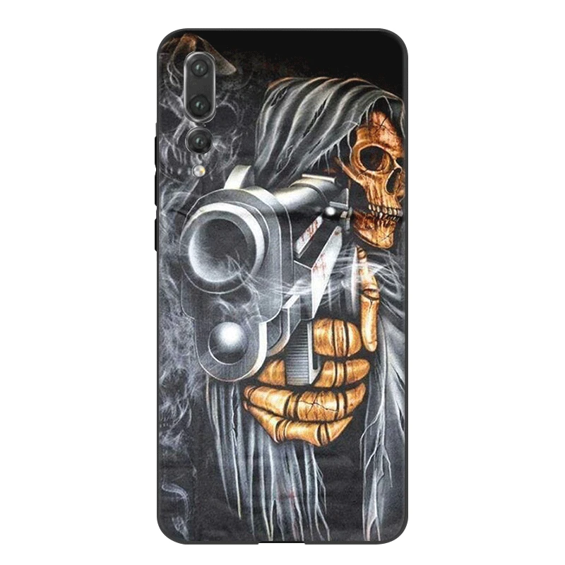 Мобильный чехол для телефона huawei Honor Note 6A 7A 7X8 9 10 View 20 Pro Lite 8X Grim Reaper Череп Скелет Роскошный милый - Цвет: B9