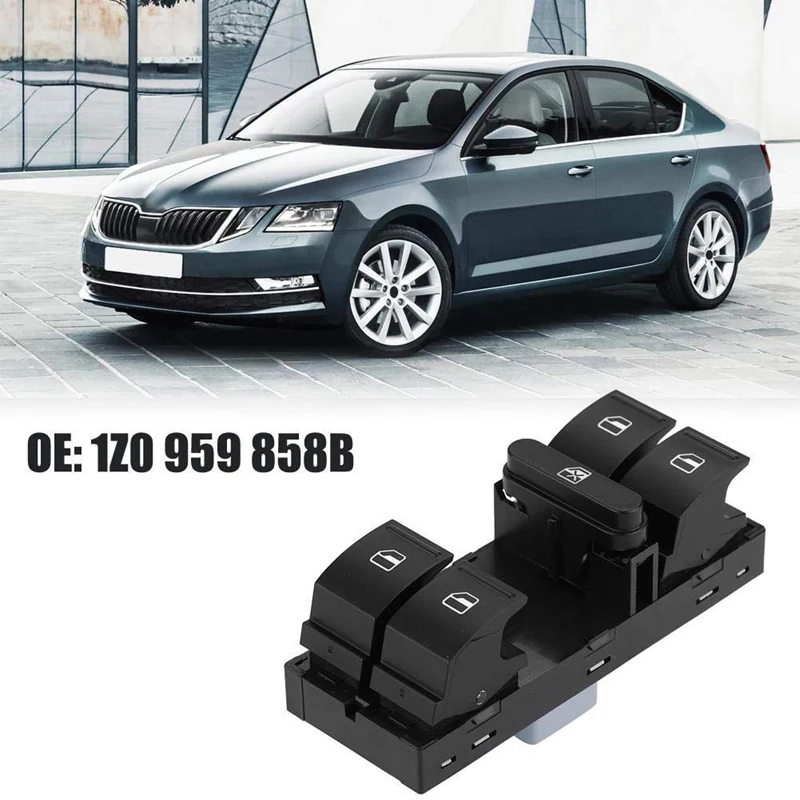 Передний левый стеклоподъемник, переключатель стеклоподъемника 1Z0959858B для Skoda Octavia