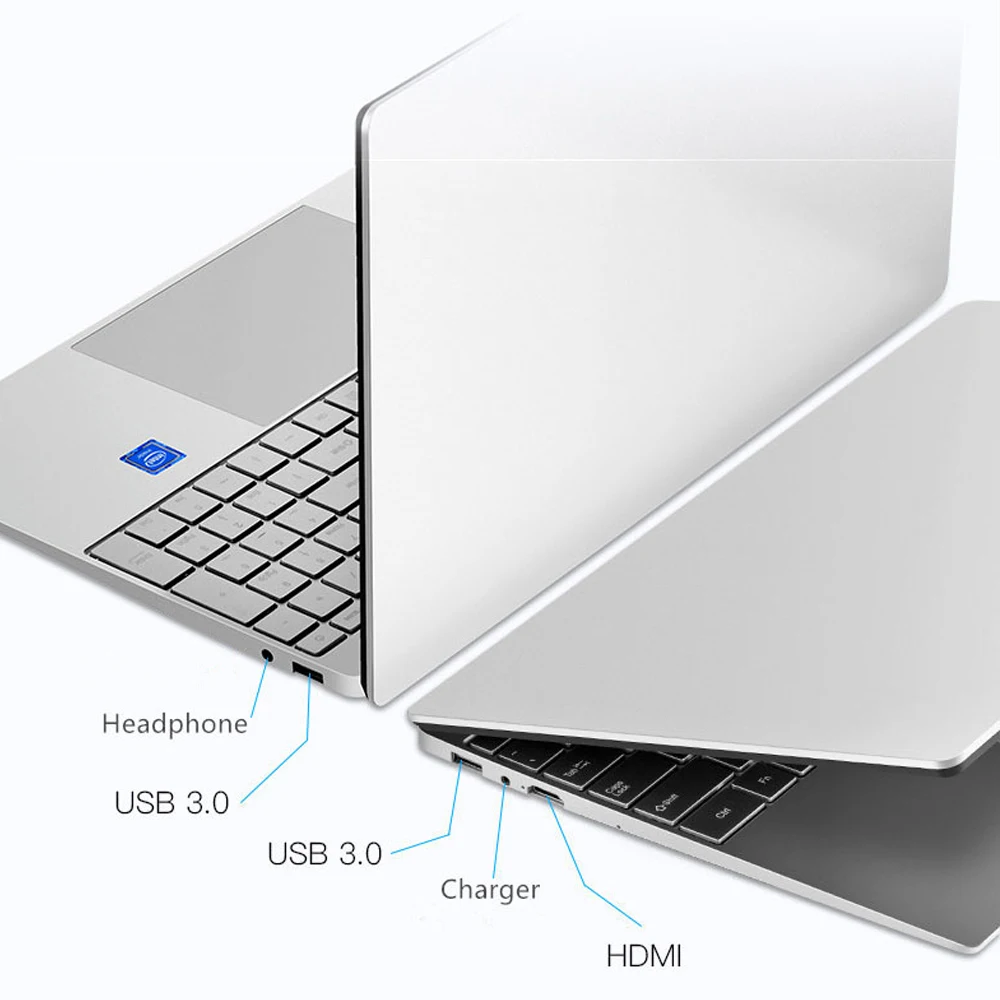 Intel-ordenador portátil de 15,6 pulgadas, Notebook con Windows 11 Pro, 1920x1080, 12GB de RAM, 256GB/512GB/1TB, SSD, puerto HDMI, Windows 11 - Imagen 2