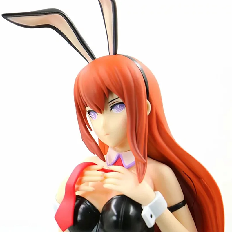 41 см аниме Steins Gate Makise Kurisu сексуальный кролик девушки ПВХ Фигурки игрушки Аниме Фигурки игрушки подарки A232