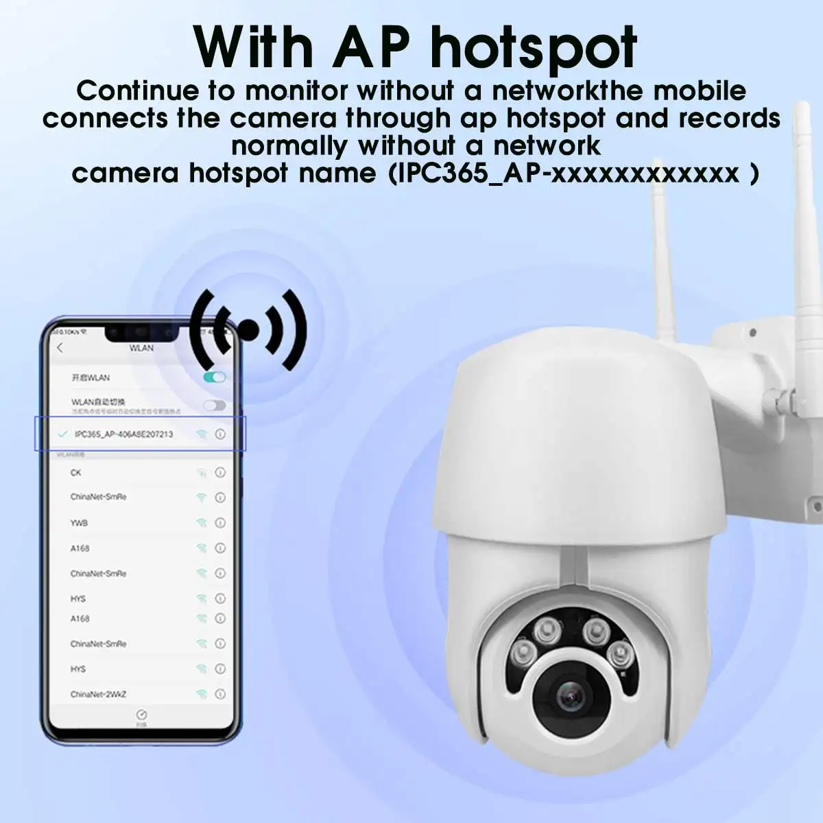 IP камера WiFi 2MP 1080P Беспроводная PTZ скоростная купольная камера видеонаблюдения IR Onvif камера наружного видеонаблюдения Wifi камера IP