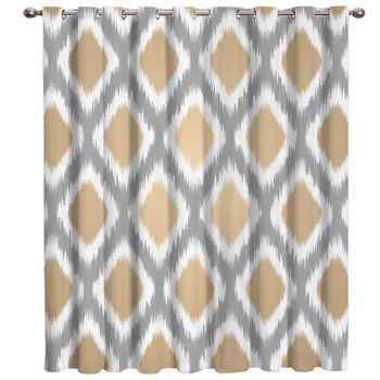 

Abstract Geometric Art Design Pattern Room Curtains Large Window Curtain Rod Living Room Bedroom Outdoor Fabric Print Decor