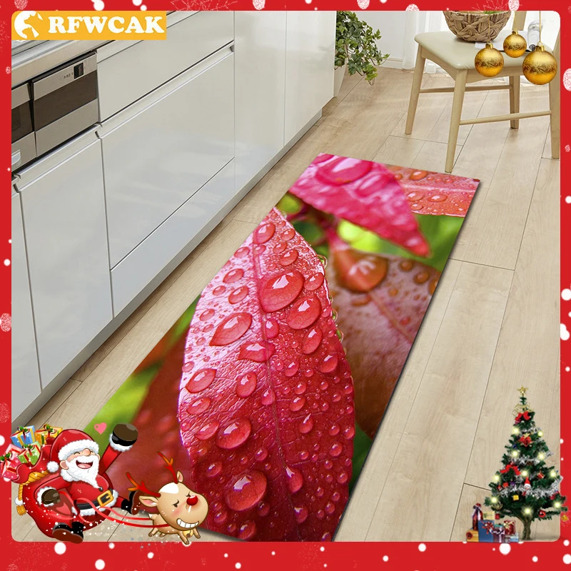 Кухонный коврик с 3D принтом RFWCAK нескользящий для прихожей современный гостиной