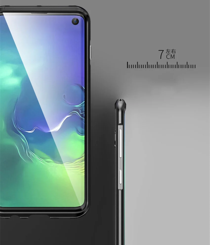 Для samsung Galaxy s10 чехол металлический каркас двойной цвет алюминиевый бампер защитный чехол для samsung s10 plus s10e чехол
