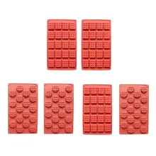 2 шт./компл. 18/20 полость силиконовая, для вафель создатель прессформы торта Печенье Шоколад Пан пресс-формы для выпечки с антипригарным покрытием для выпечки инструмент